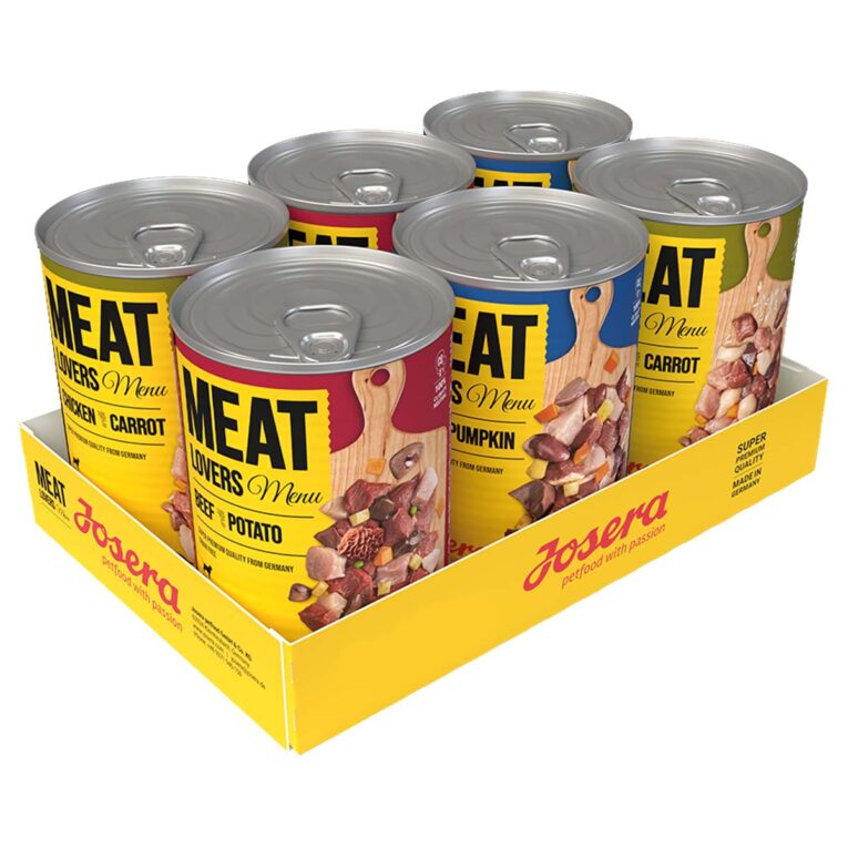 Günstig Josera Meat Lovers Menu Mixpaket 6x400g i mPreisvergleich in unserem Onlineshop auf Hundeliebe-shop.de kaufen.