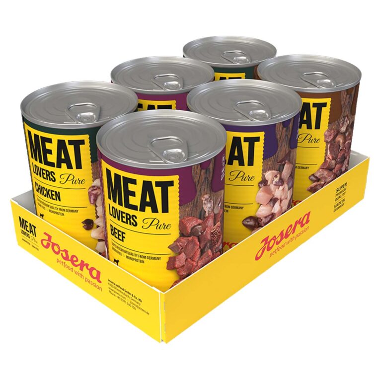 Günstig Josera Meat Lovers Pure Mixpaket 6x400g i mPreisvergleich in unserem Onlineshop auf Hundeliebe-shop.de kaufen.