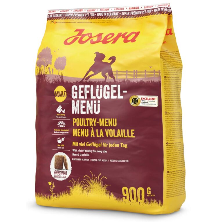 Günstig Josera Geflügel-Menü 5x900g i mPreisvergleich in unserem Onlineshop auf Hundeliebe-shop.de kaufen.