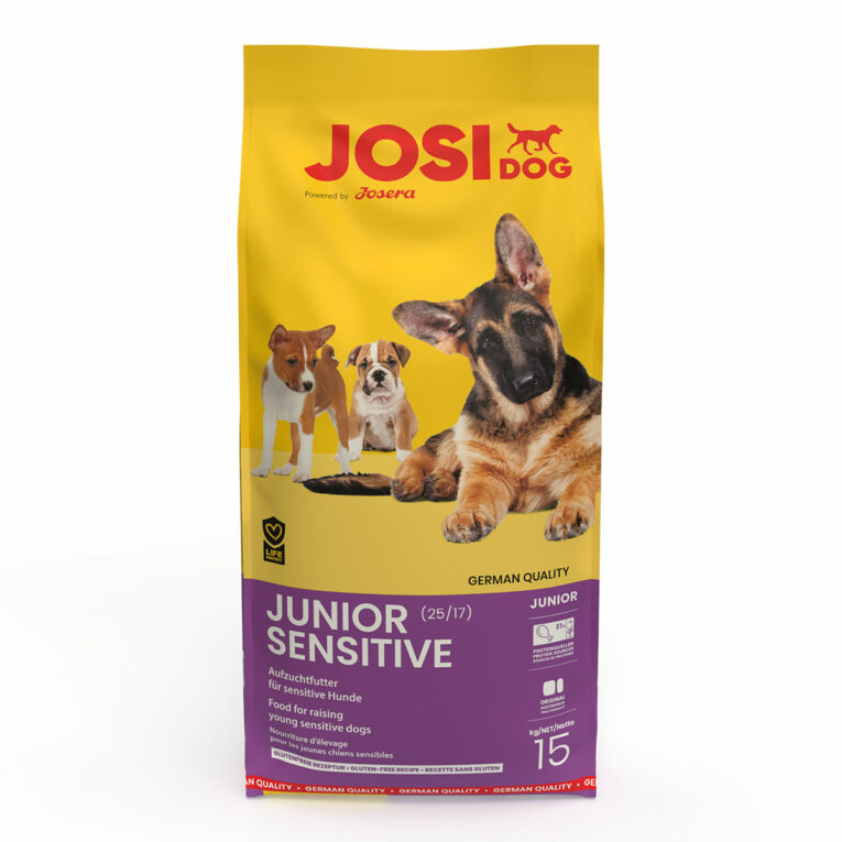 Günstig JosiDog Junior Sensitive 15kg i mPreisvergleich in unserem Onlineshop auf Hundeliebe-shop.de kaufen.