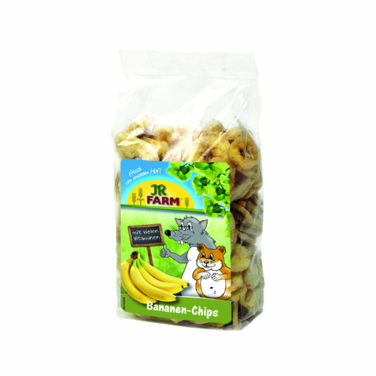 Günstig JR Farm Bananen-Chips Ergänzungsfutter 150g i mPreisvergleich in unserem Onlineshop auf Hundeliebe-shop.de kaufen.