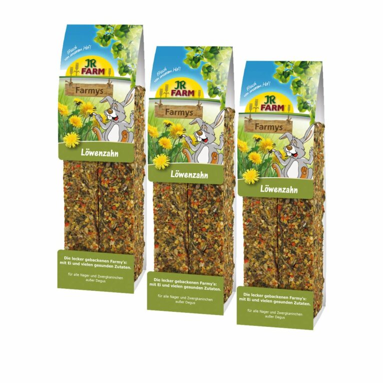 Günstig JR Farm Farmy’s Löwenzahn Knabberstangen 3 x 160g i mPreisvergleich in unserem Onlineshop auf Hundeliebe-shop.de kaufen.