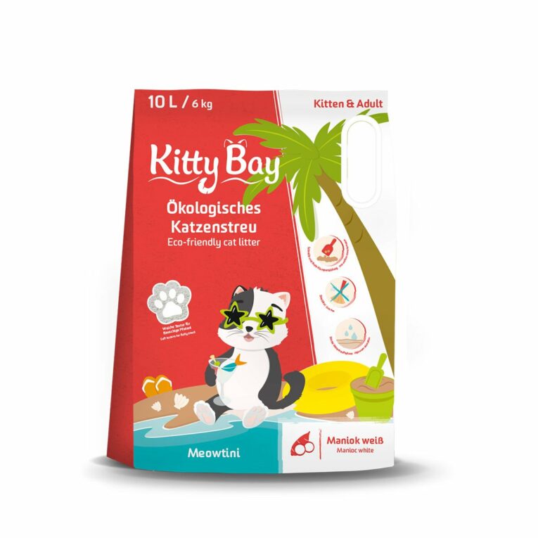 Günstig Kitty Bay Ökologische Katzenstreu – Meowtini – Maniok weiß 10L i mPreisvergleich in unserem Onlineshop auf Hundeliebe-shop.de kaufen.