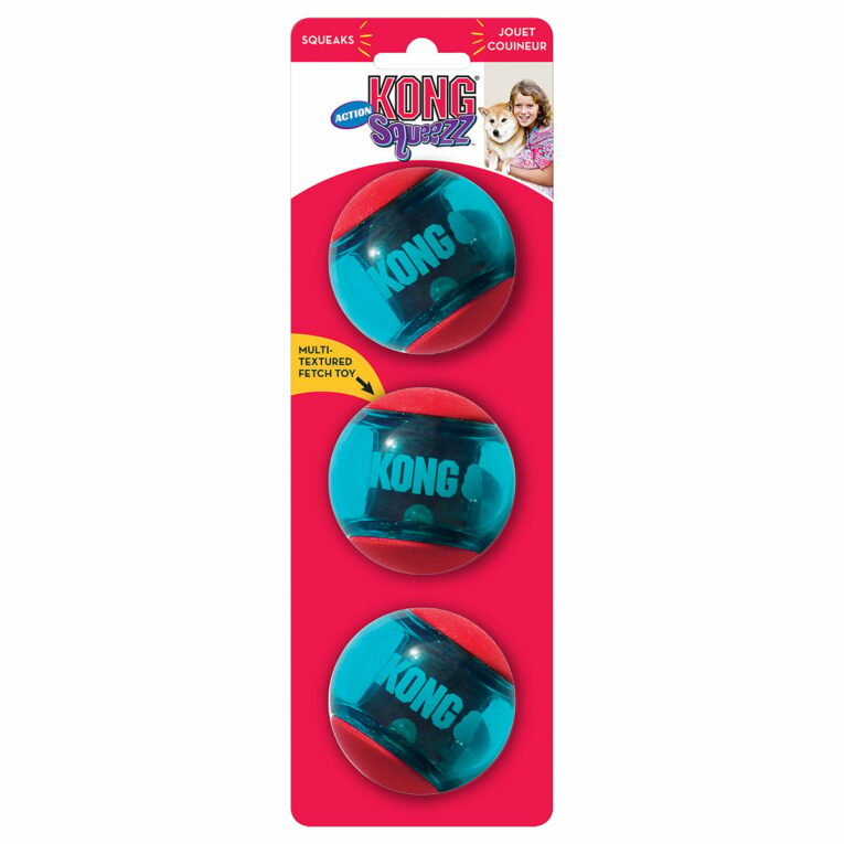 Günstig KONG Hundespielzeug Squeezz Action Ball M i mPreisvergleich in unserem Onlineshop auf Hundeliebe-shop.de kaufen.
