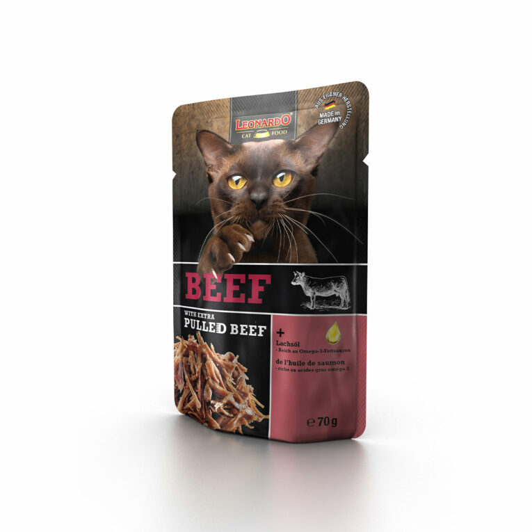 Günstig Leonardo Beef + extra pulled Beef 32x70g i mPreisvergleich in unserem Onlineshop auf Hundeliebe-shop.de kaufen.