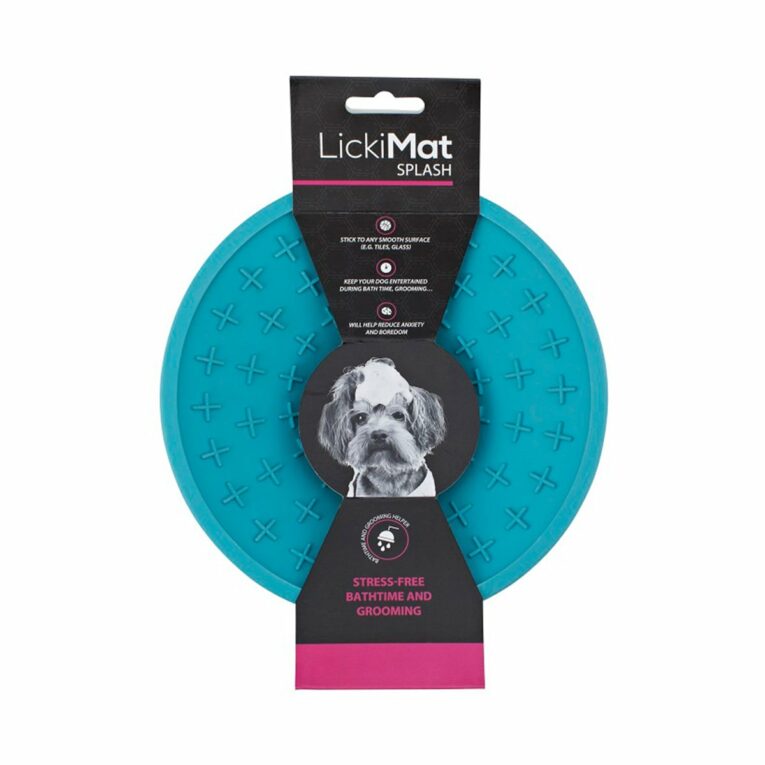 Günstig LickiMat Splash Bade-Leckmatte türkis i mPreisvergleich in unserem Onlineshop auf Hundeliebe-shop.de kaufen.
