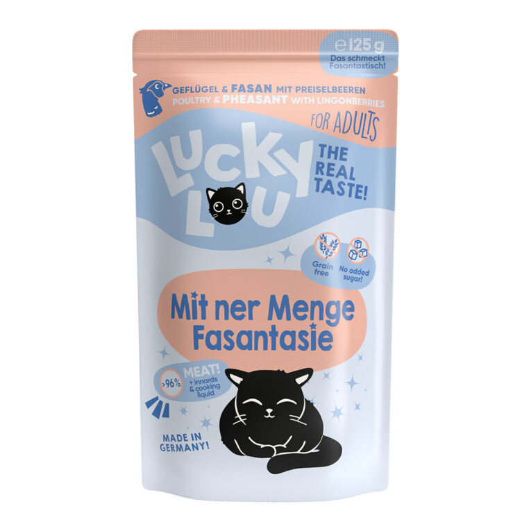 Günstig Lucky Lou Lifestage Adult Geflügel & Fasan 16x125g i mPreisvergleich in unserem Onlineshop auf Hundeliebe-shop.de kaufen.