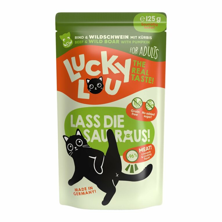 Günstig Lucky Lou Lifestage Adult Rind & Wildschwein 16x125g i mPreisvergleich in unserem Onlineshop auf Hundeliebe-shop.de kaufen.