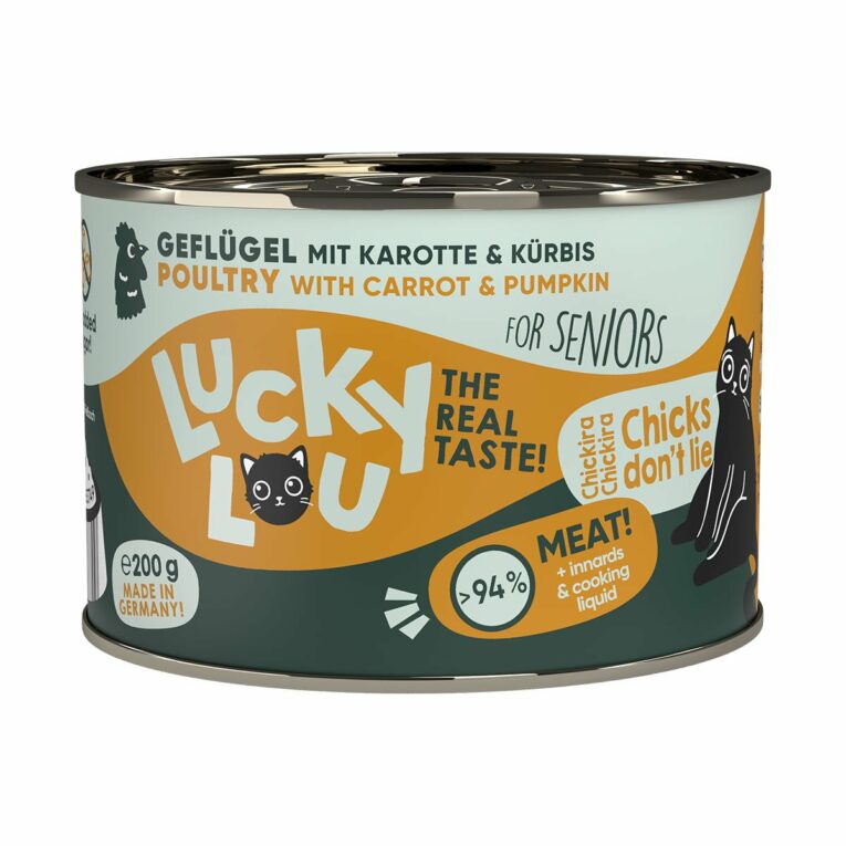 Günstig Lucky Lou Lifestage Senior Geflügel 24x200g i mPreisvergleich in unserem Onlineshop auf Hundeliebe-shop.de kaufen.