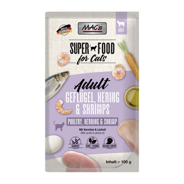 Günstig MAC’s Cat Hering und Shrimps 12x100g i mPreisvergleich in unserem Onlineshop auf Hundeliebe-shop.de kaufen.