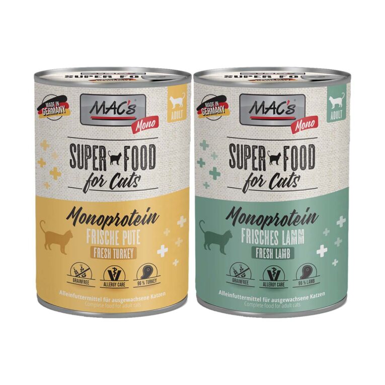 Günstig MAC’s Cat Mono sensitive 24x400g Mixpaket i mPreisvergleich in unserem Onlineshop auf Hundeliebe-shop.de kaufen.