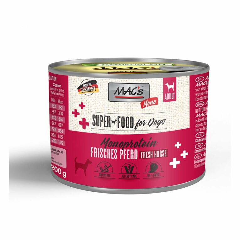 Günstig MAC’s Dog Mono Pferd 6x200g i mPreisvergleich in unserem Onlineshop auf Hundeliebe-shop.de kaufen.