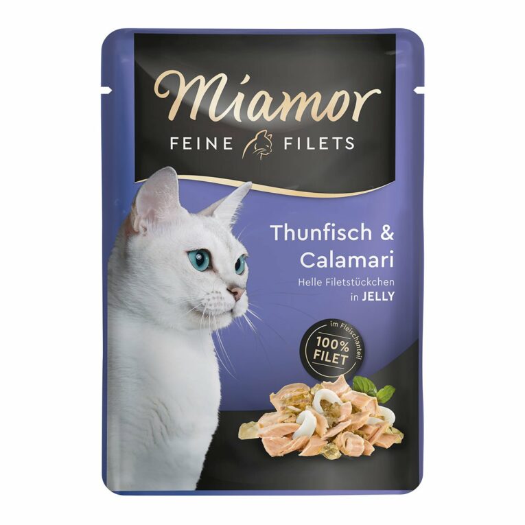 Günstig Miamor Feine Filets Thunfisch und Calamari im Frischebeutel 48x100g i mPreisvergleich in unserem Onlineshop auf Hundeliebe-shop.de kaufen.