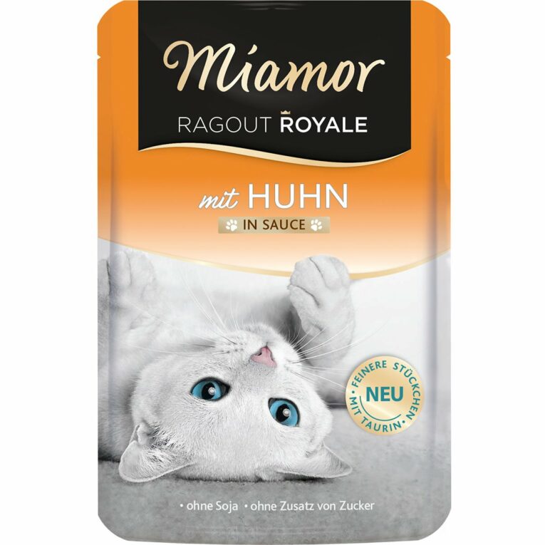 Günstig Miamor Ragout Royale Huhn in Sauce 22x100g i mPreisvergleich in unserem Onlineshop auf Hundeliebe-shop.de kaufen.