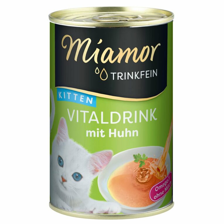 Günstig Miamor Trinkfein Vitaldrink Kitten mit Huhn 24x135ml i mPreisvergleich in unserem Onlineshop auf Hundeliebe-shop.de kaufen.
