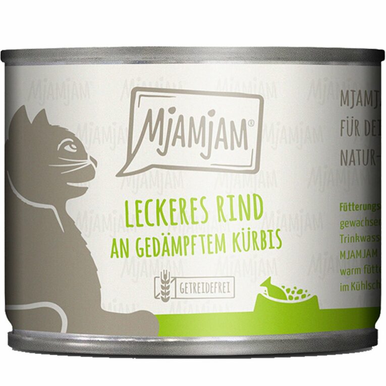 Günstig MjAMjAM leckeres Rind an gedämpftem Kürbis 24x200g i mPreisvergleich in unserem Onlineshop auf Hundeliebe-shop.de kaufen.