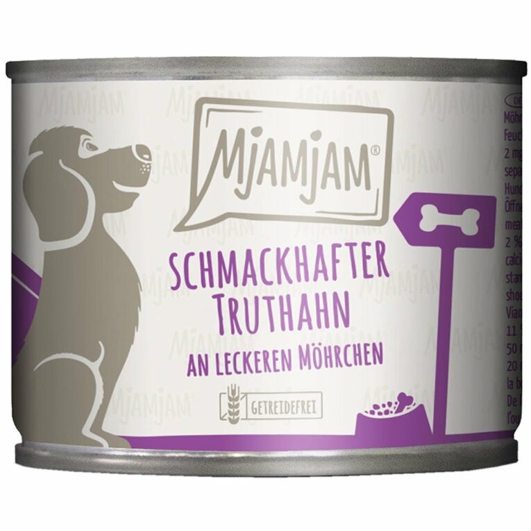 Günstig MjAMjAM schmackhafter Truthahn an leckeren Möhrchen 6x200g i mPreisvergleich in unserem Onlineshop auf Hundeliebe-shop.de kaufen.