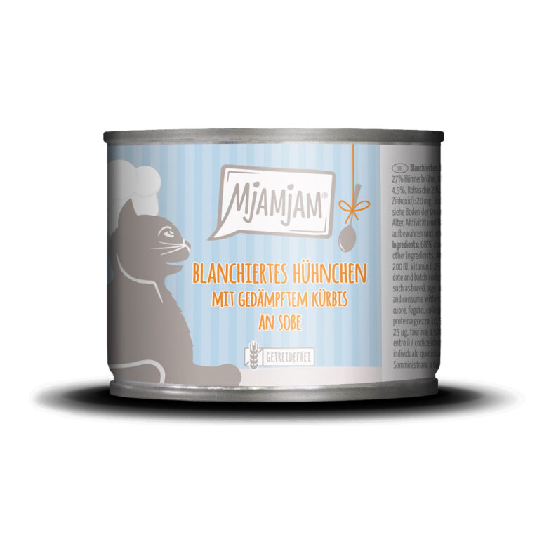 Günstig MjAMjAM blanchiertes Hühnchen mit Kürbis an Soße 24x185g i mPreisvergleich in unserem Onlineshop auf Hundeliebe-shop.de kaufen.