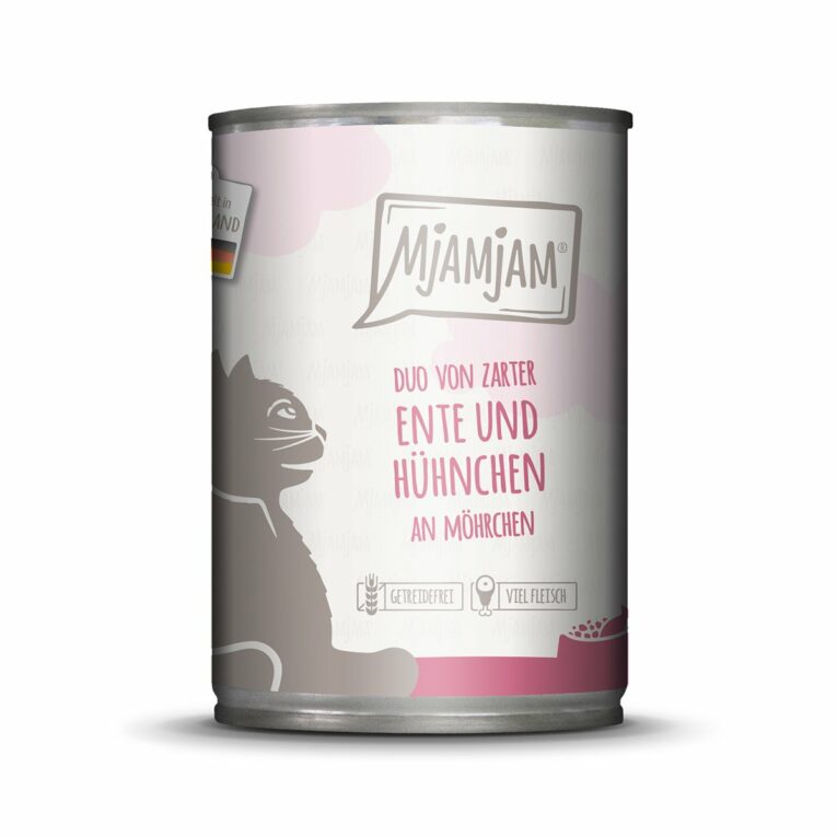 Günstig MjAMjAM DUO von Ente & Hühnchen an Möhrchen 24x400g i mPreisvergleich in unserem Onlineshop auf Hundeliebe-shop.de kaufen.