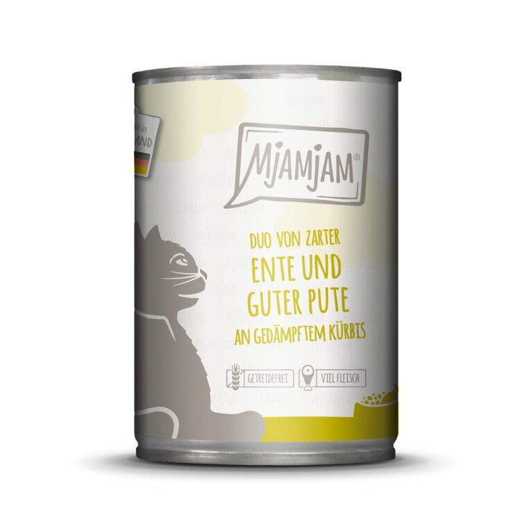 Günstig MjAMjAM DUO von Ente & Pute an Kürbis 24x400g i mPreisvergleich in unserem Onlineshop auf Hundeliebe-shop.de kaufen.