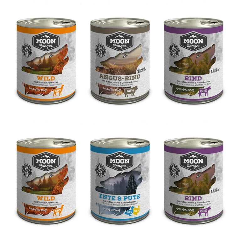 Günstig MOON Ranger Mixpaket 6x800g i mPreisvergleich in unserem Onlineshop auf Hundeliebe-shop.de kaufen.