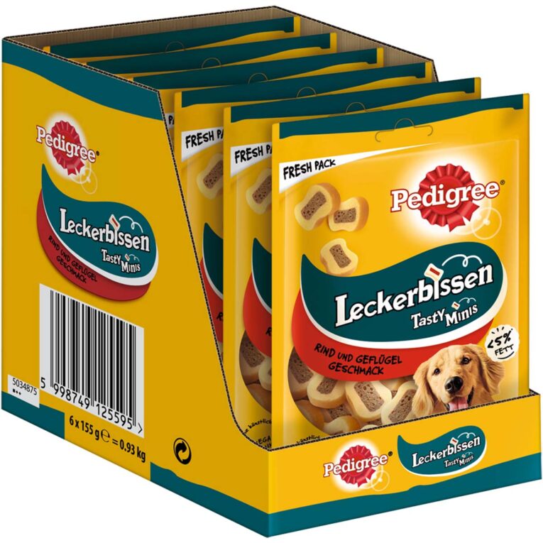 Günstig Pedigree Leckerbissen Kau-Schnitten mit Rind und Geflügel 6x155g i mPreisvergleich in unserem Onlineshop auf Hundeliebe-shop.de kaufen.