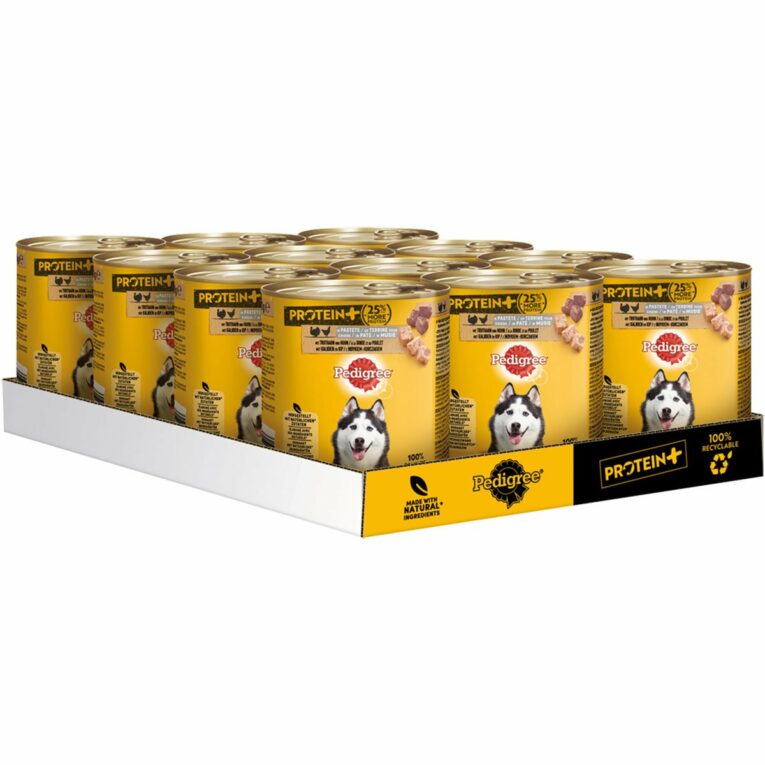 Günstig PEDIGREE Protein+ in Pastete Truthahn & Huhn 12x800g i mPreisvergleich in unserem Onlineshop auf Hundeliebe-shop.de kaufen.