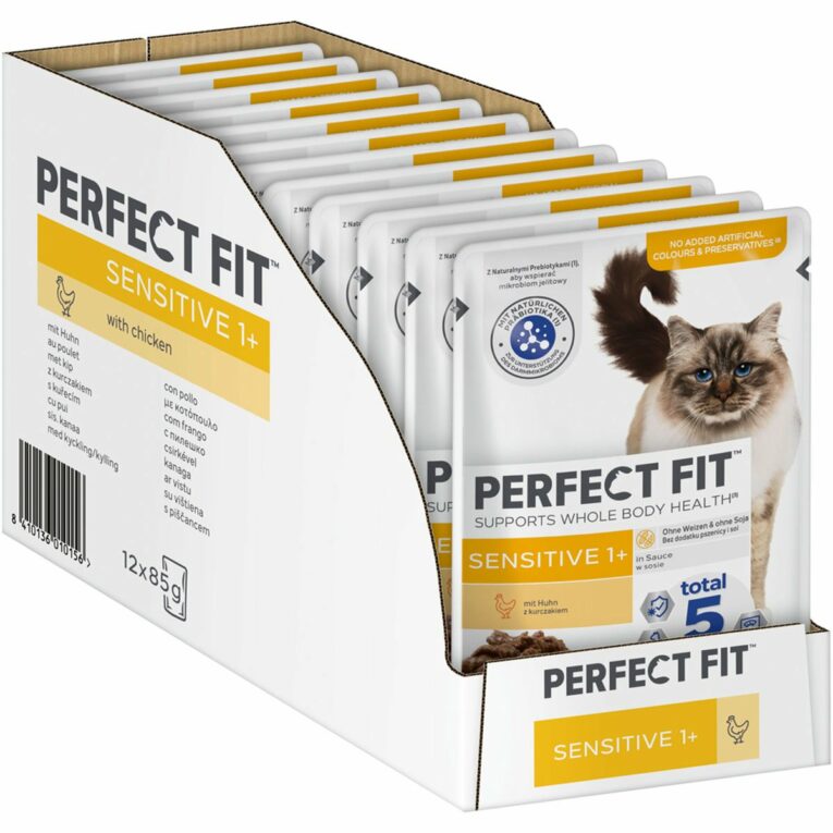 Günstig Perfect Fit Katzenfutter Sensitive mit Huhn 12x85g i mPreisvergleich in unserem Onlineshop auf Hundeliebe-shop.de kaufen.