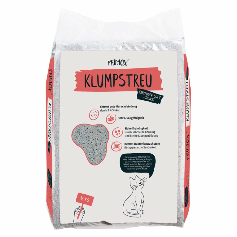 Günstig PRIMOX® KLUMPSTREU Babypuderduft + 3% Silikat 12kg i mPreisvergleich in unserem Onlineshop auf Hundeliebe-shop.de kaufen.