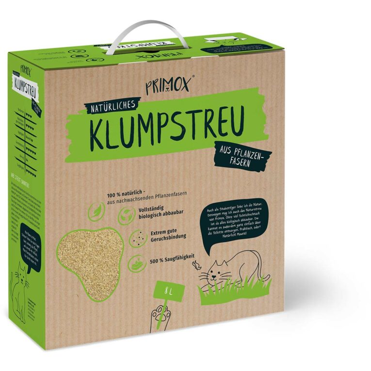 Günstig PRIMOX® Natürliche KLUMPSTREU aus Pflanzenfasern 8l i mPreisvergleich in unserem Onlineshop auf Hundeliebe-shop.de kaufen.