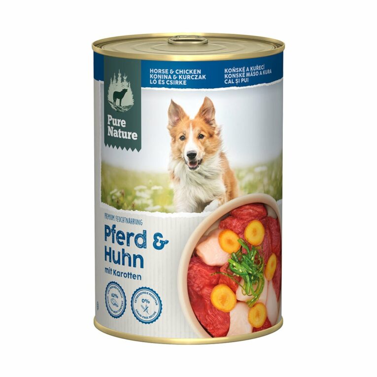 Günstig Pure Nature ADULT Pferd & Huhn mit Karotten 6x400g i mPreisvergleich in unserem Onlineshop auf Hundeliebe-shop.de kaufen.