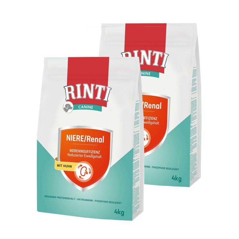 Günstig RINTI Canine Niere/Renal Huhn Trockenfutter 2x4kg i mPreisvergleich in unserem Onlineshop auf Hundeliebe-shop.de kaufen.