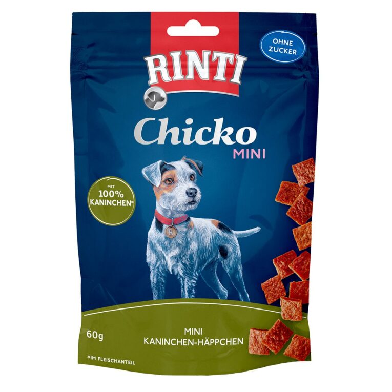 Günstig RINTI Chicko Mini Kaninchen-Häppchen 60g i mPreisvergleich in unserem Onlineshop auf Hundeliebe-shop.de kaufen.