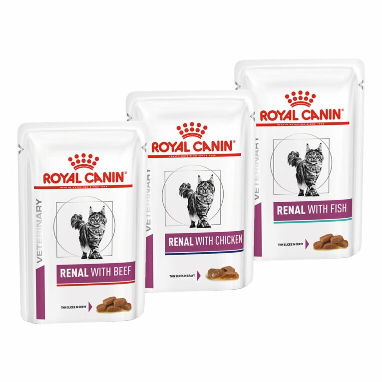 Günstig ROYAL CANIN RENAL Feine Stückchen in Sosse Mixpaket 48x85g i mPreisvergleich in unserem Onlineshop auf Hundeliebe-shop.de kaufen.