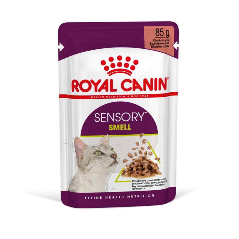 Günstig Royal Canin Sensory Smell Gravy 48x85g i mPreisvergleich in unserem Onlineshop auf Hundeliebe-shop.de kaufen.