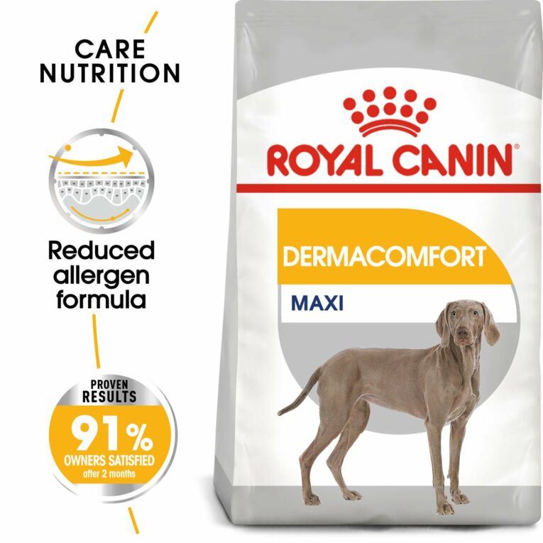 Günstig ROYAL CANIN DERMACOMFORT MAXI Trockenfutter für große Hunde mit empfindlicher Haut 3kg i mPreisvergleich in unserem Onlineshop auf Hundeliebe-shop.de kaufen.