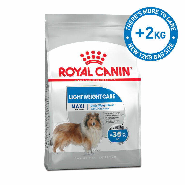 Günstig ROYAL CANIN LIGHT WEIGHT CARE MAXI Trockenfutter für zu Übergewicht neigenden Hunden 12kg i mPreisvergleich in unserem Onlineshop auf Hundeliebe-shop.de kaufen.