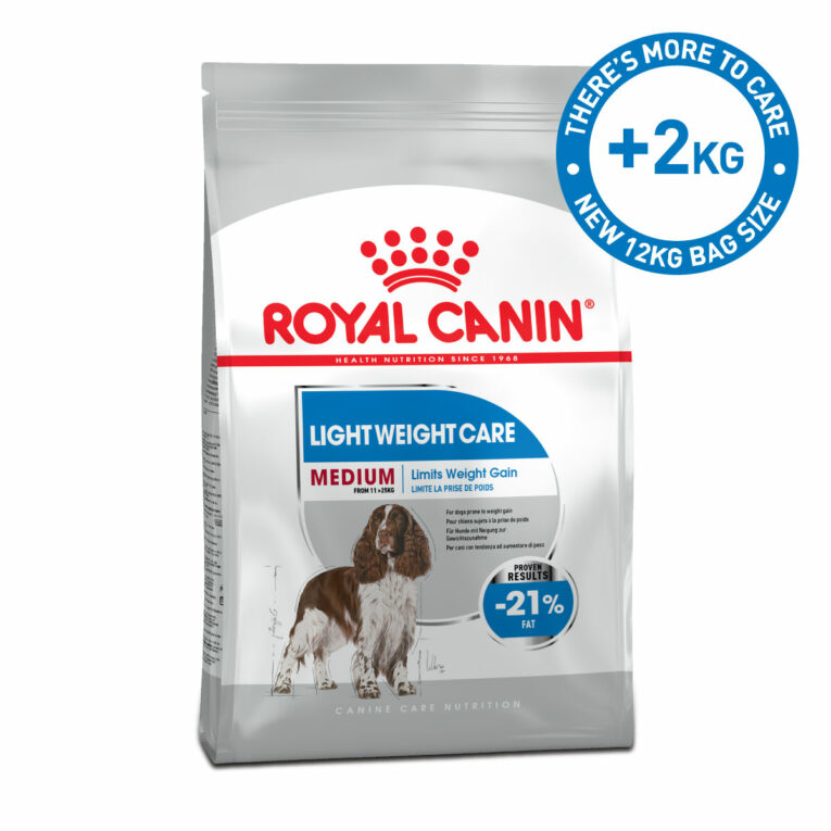 Günstig ROYAL CANIN LIGHT WEIGHT CARE MEDIUM Trockenfutter für zu Übergewicht neigenden Hunden 12kg i mPreisvergleich in unserem Onlineshop auf Hundeliebe-shop.de kaufen.