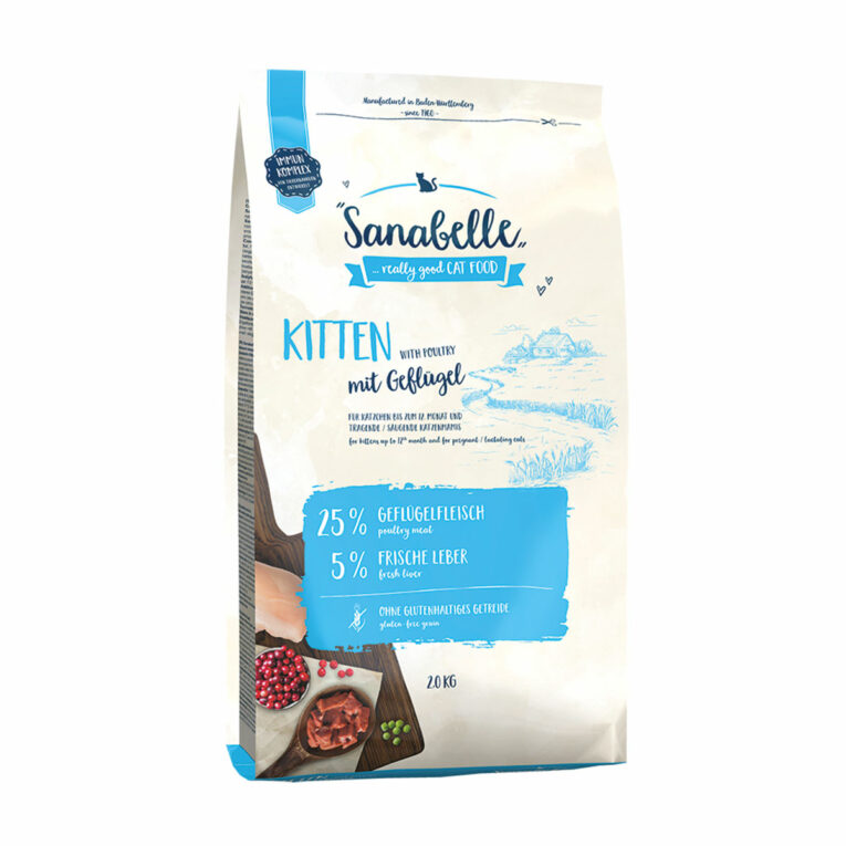 Günstig Sanabelle Kitten 2kg i mPreisvergleich in unserem Onlineshop auf Hundeliebe-shop.de kaufen.