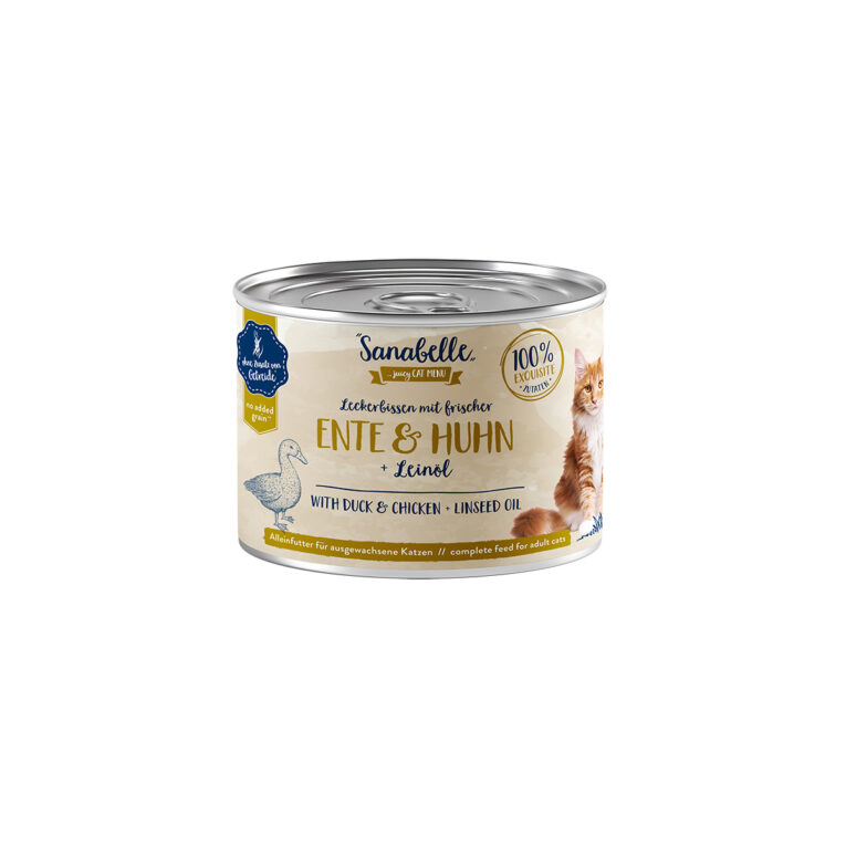 Günstig Sanabelle mit Ente & Huhn 12x195g i mPreisvergleich in unserem Onlineshop auf Hundeliebe-shop.de kaufen.