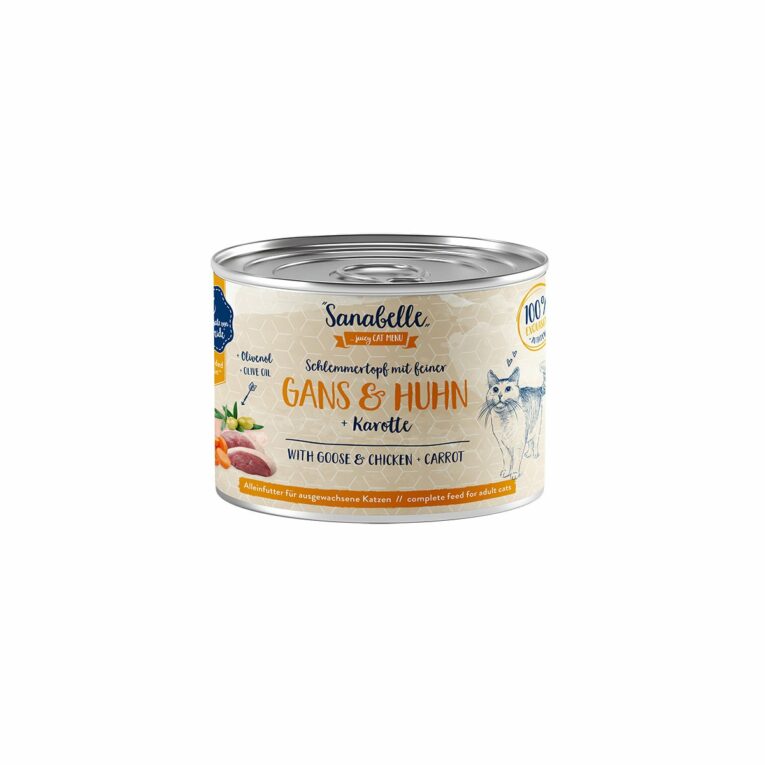 Günstig Sanabelle Schlemmertopf mit Gans & Huhn 12x180g i mPreisvergleich in unserem Onlineshop auf Hundeliebe-shop.de kaufen.