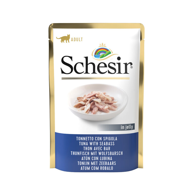 Günstig Schesir Cat Thunfisch & Wolfsbarsch 20x85g i mPreisvergleich in unserem Onlineshop auf Hundeliebe-shop.de kaufen.