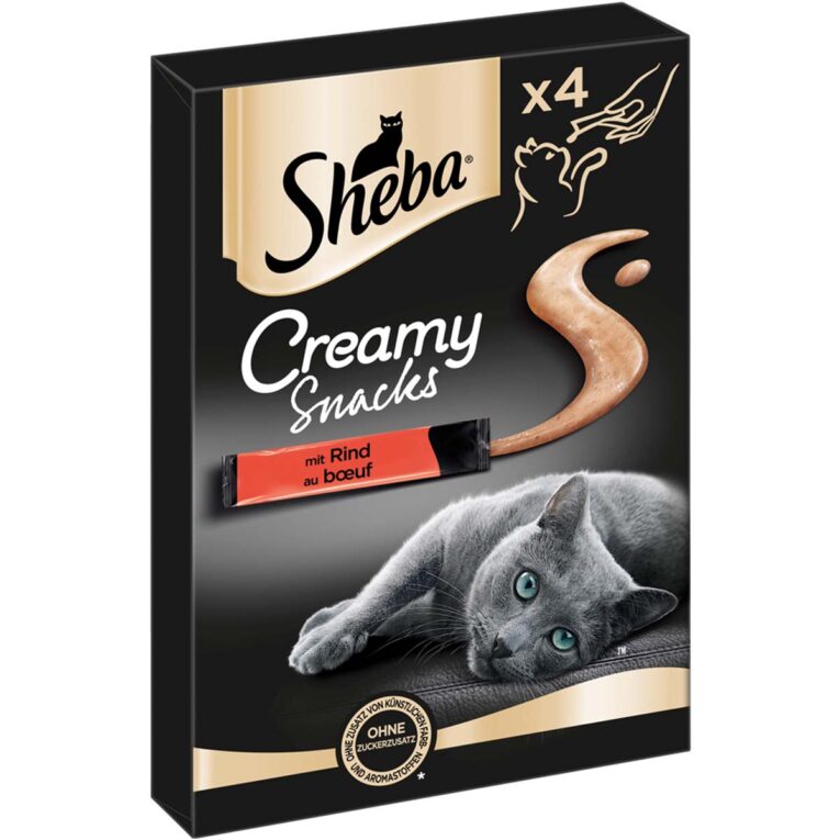 Günstig SHEBA® Creamy Snacks mit Rind 8x12g i mPreisvergleich in unserem Onlineshop auf Hundeliebe-shop.de kaufen.