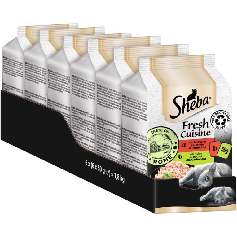 Günstig SHEBA Fresh Cuisine Taste of Rome Truthahn & Huhn 36x50g i mPreisvergleich in unserem Onlineshop auf Hundeliebe-shop.de kaufen.