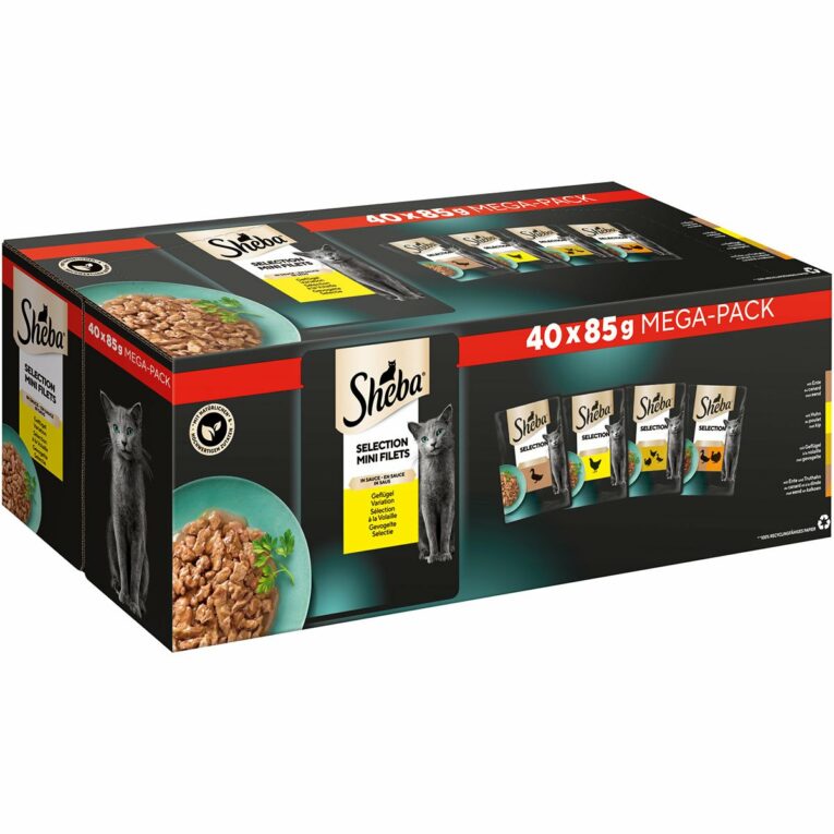 Günstig Sheba Selection in Sauce Geflügel Variation Multipack 40x85g i mPreisvergleich in unserem Onlineshop auf Hundeliebe-shop.de kaufen.