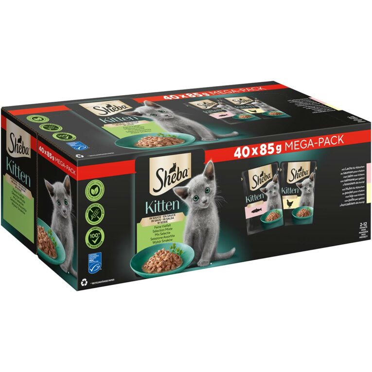 Günstig Sheba Multipack Kitten in Sauce Feine Vielfalt 40x85g i mPreisvergleich in unserem Onlineshop auf Hundeliebe-shop.de kaufen.