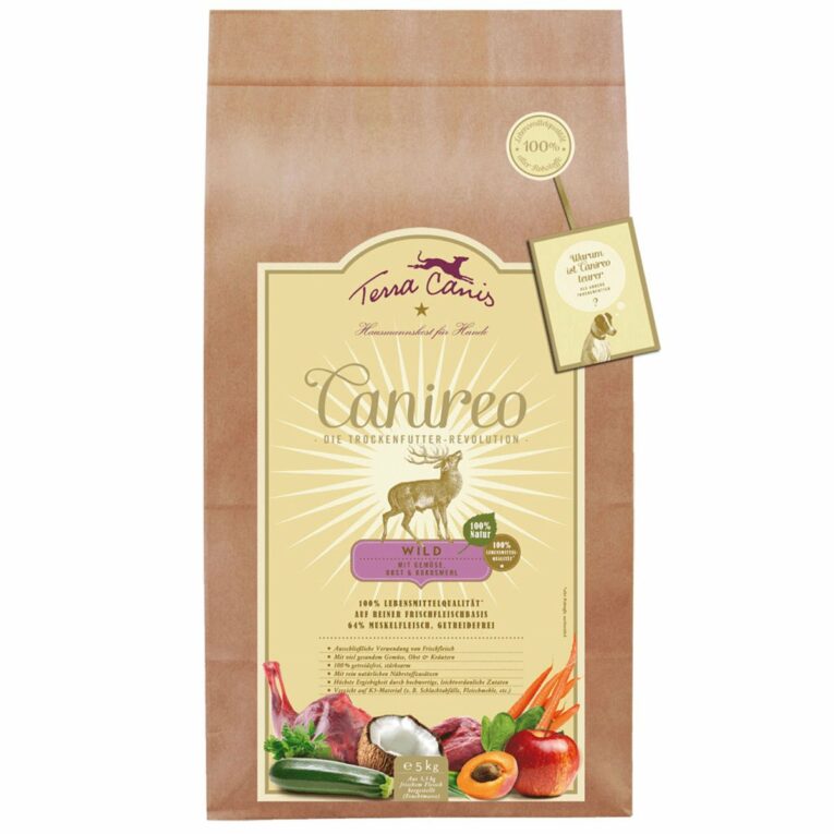 Günstig Terra Canis Canireo Wild 2x5kg i mPreisvergleich in unserem Onlineshop auf Hundeliebe-shop.de kaufen.