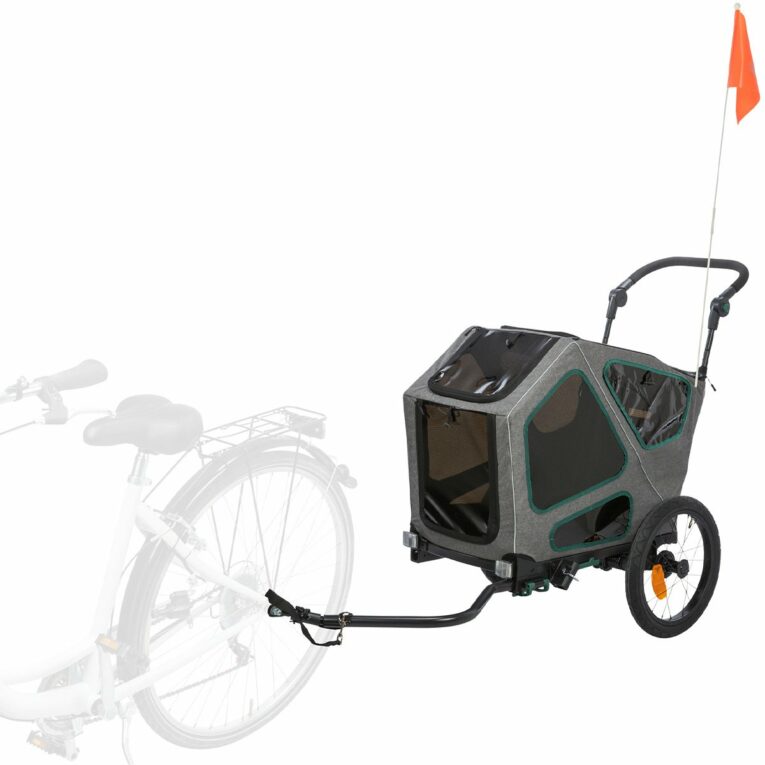 Günstig Trixie Fahrrad-Anhänger Grau/Salbei M i mPreisvergleich in unserem Onlineshop auf Hundeliebe-shop.de kaufen.