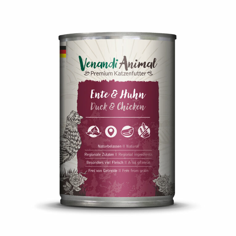 Günstig Venandi Animal – Ente & Huhn 6x400g i mPreisvergleich in unserem Onlineshop auf Hundeliebe-shop.de kaufen.