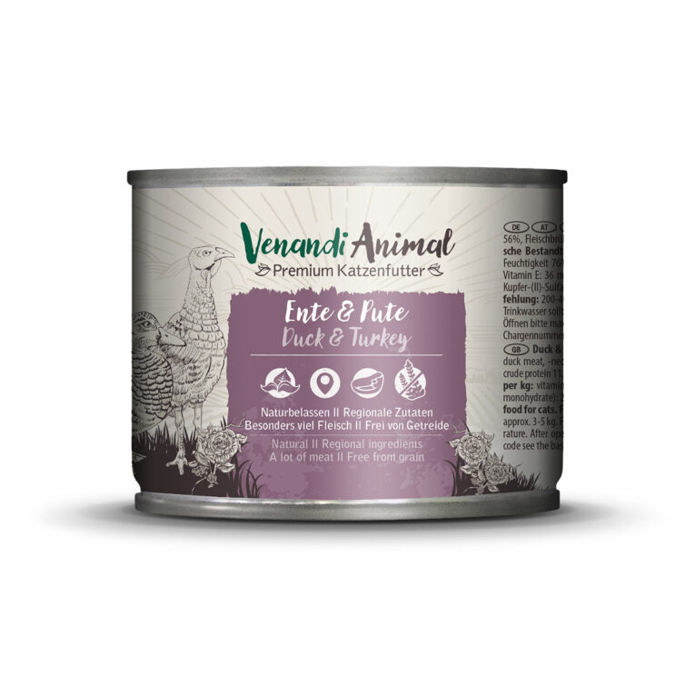 Günstig Venandi Animal – Ente & Pute 24x200g i mPreisvergleich in unserem Onlineshop auf Hundeliebe-shop.de kaufen.